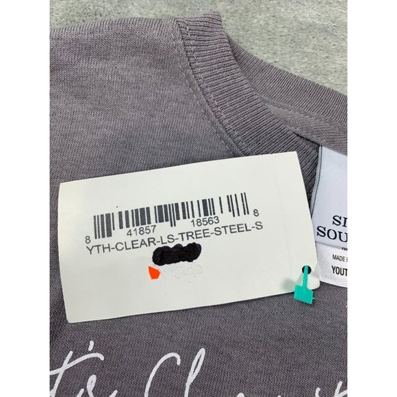 Simply Southern Shirt Girl Small Gray Long Sleeve Shirt It's Christmas Yall - Picture 8 of 12